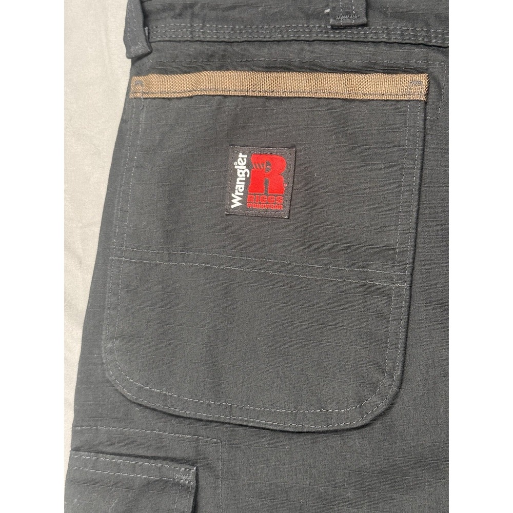 Wrangler Riggs Workwear Pants Men's 40x36 Utility Work Black Cargo - Picture 15 of 16